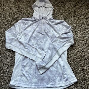 Huk White Hooded Sweatshirt sun medium
